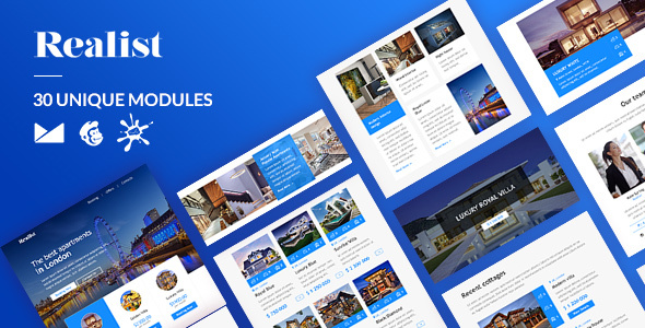 Realist Email-Template + Online Builder