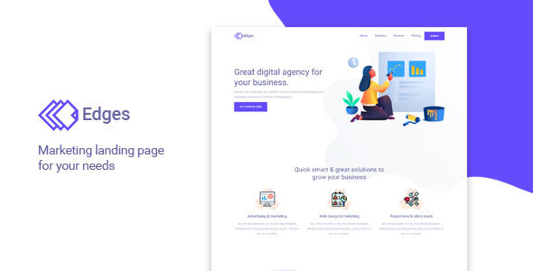 Edges - Multipurpose Landing Page Template