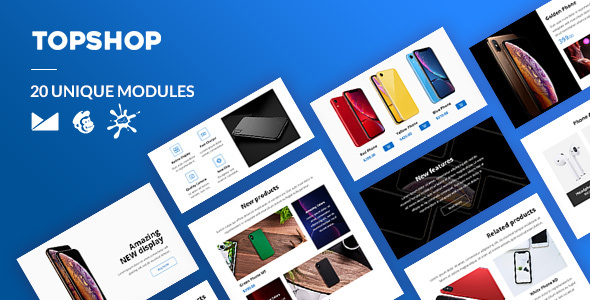 TopShop Email-Template + Online Builder