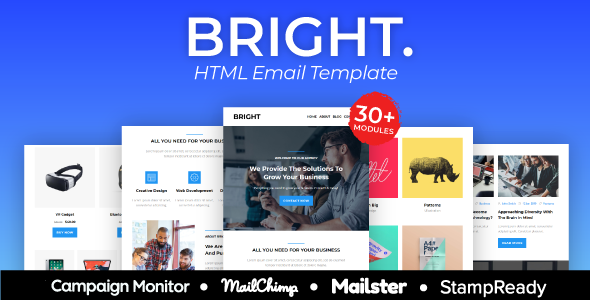 BRIGHT - Multipurpose Responsive Agency Email Template