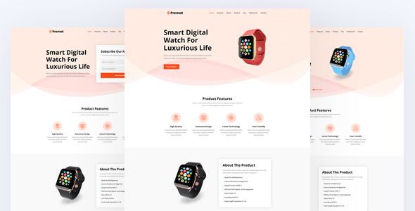 Premat - Product Landing Page