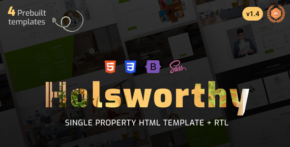 Holsworthy - Single Property Bootstrap 5 Template