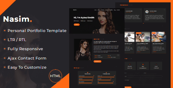 Nasim - Personal Portfolio Template
