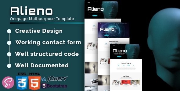 Alieno - Onepage Multipurpose Template
