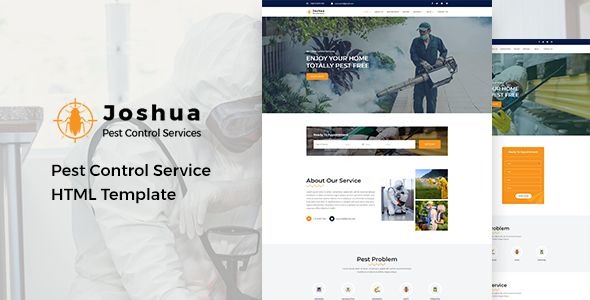Joshua - Pest Control Service HTML Template