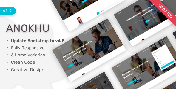 Anokhu - Responsive Landing Page Template