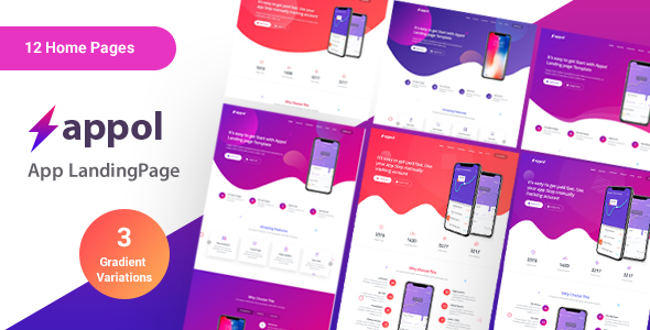 Appol - Landing Page For App