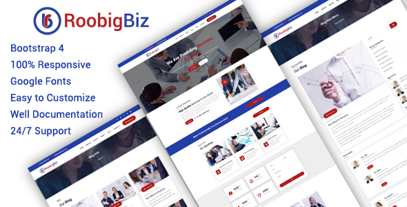 RoobigBiz - Corporate Business HTML5 Template