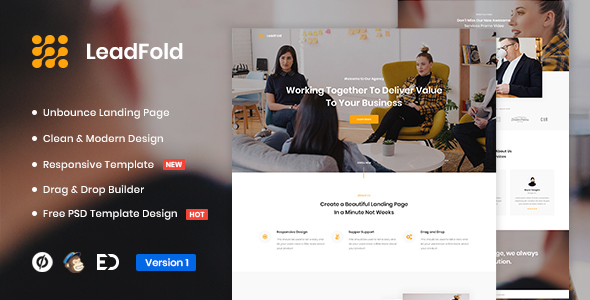 LeadFold - Lead Generation Unbounce Landing Page