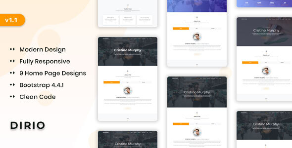 Dirio - Personal Portfolio and Resume Template