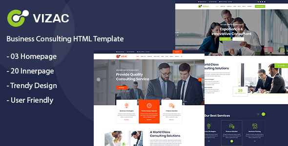 Vizac - Consulting Business HTML Template