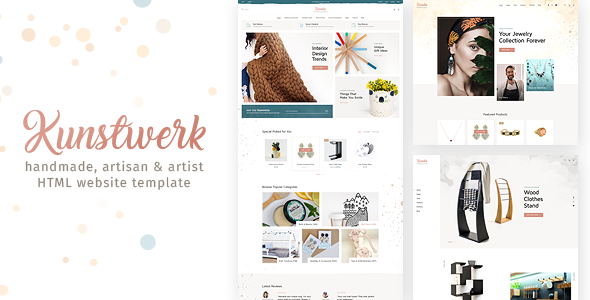 Kunstwerk - Handmade & Artisan HTML Website Template