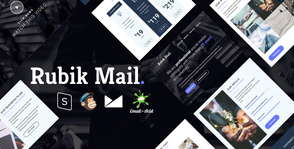 Rubik - Responsive Email Template with MailChimp Editor, StampReady & Online Builder