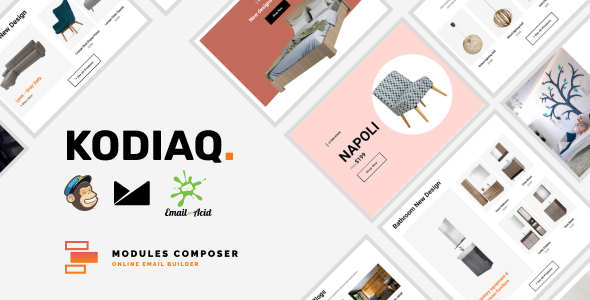 Kodiaq - E-commerce Responsive Email Template with MailChimp Editor, StampReady & Online Builder