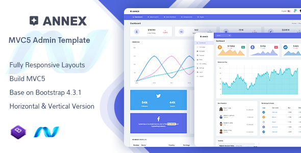 Annex - MVC5 Admin & Dashboard Template