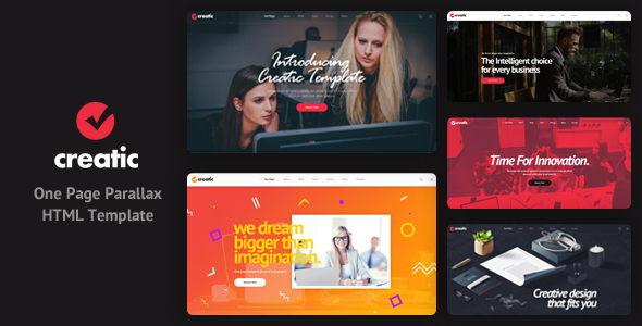 Creatic - One Page Parallax HTML Template