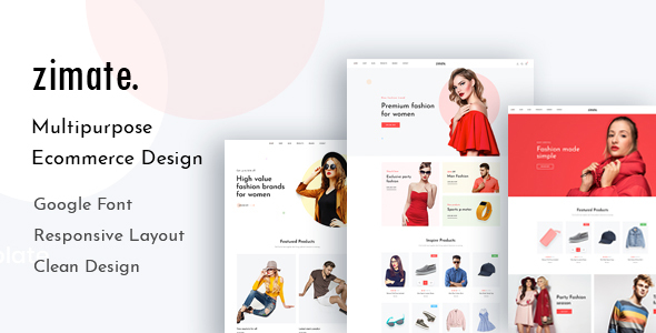 Zimate - eCommerce HTML5 Template