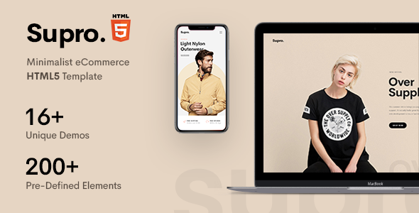 Supro - Minimalist eCommerce HTML Template