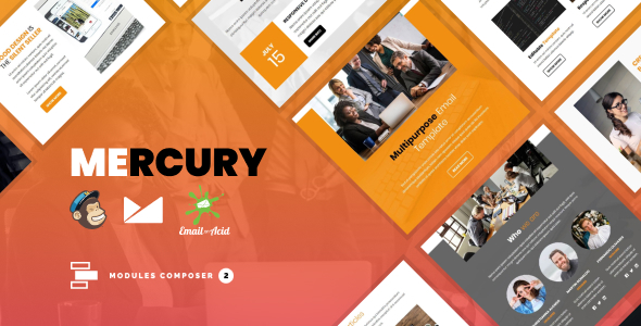 Mercury - Responsive Email for Agencies, Startups & Creative Teams with Online Builder