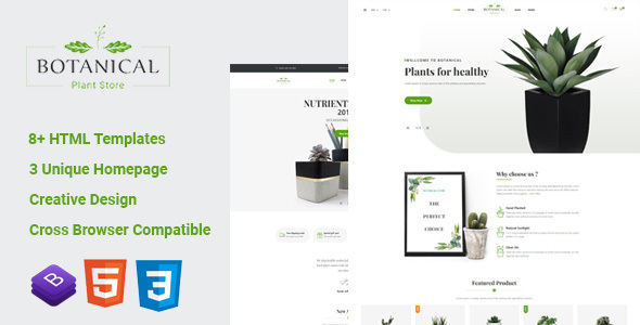 Botanical - HTML5 Ecommerce Template