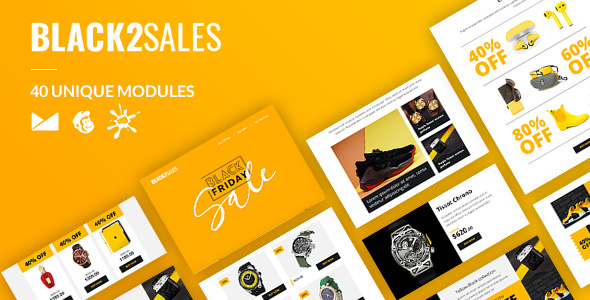 Black2Sales Email-Template + Online Builder