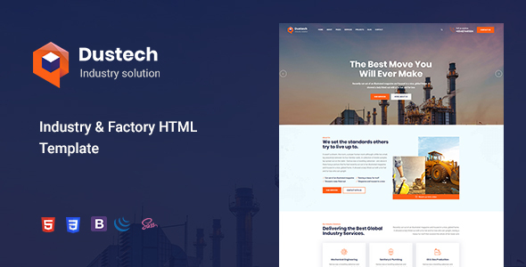 Dustech - Industry & Factory HTML Template