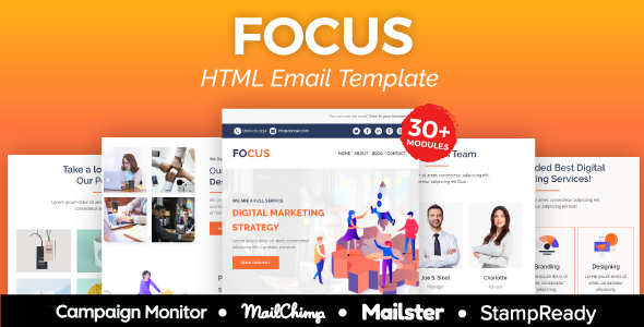 Focus - Multipurpose Responsive Email Template