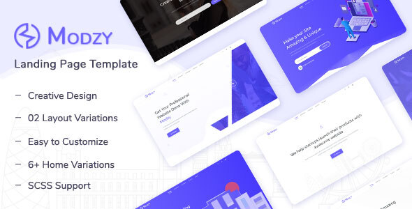 Modzy - Landing Page Template