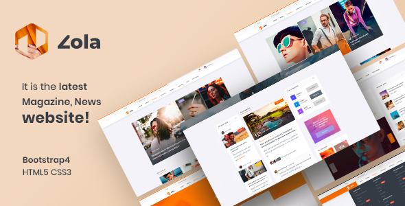 Zola | Magazine News HTML5 Template