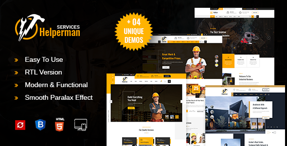 Helperman -  Multipurpose Business HTML Template