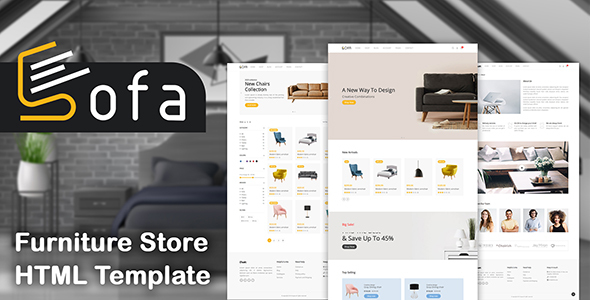 Sofa - Furniture Store HTML Template
