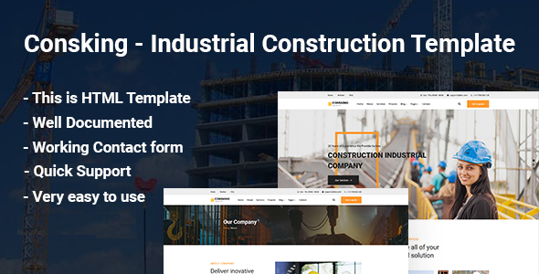 Consking - Industrial Construction Template