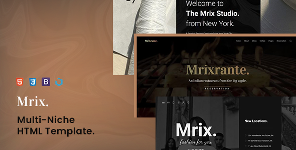 Mrix — Creative Multi-Niche Template