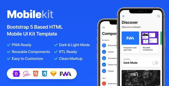Mobilekit - Bootstrap 5 Based HTML Template