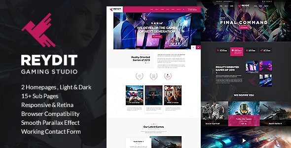 Reydit - Gaming Studio HTML Template