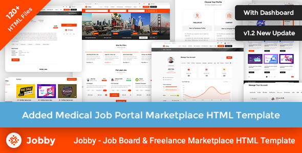 Jobby - Job Portal Multi-Purpose Marketplace HTML Template