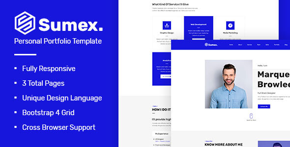 Sumex - Onepage Portfolio HTML5 Template