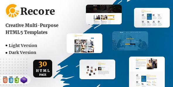 Recore - Resposnive HTML Template
