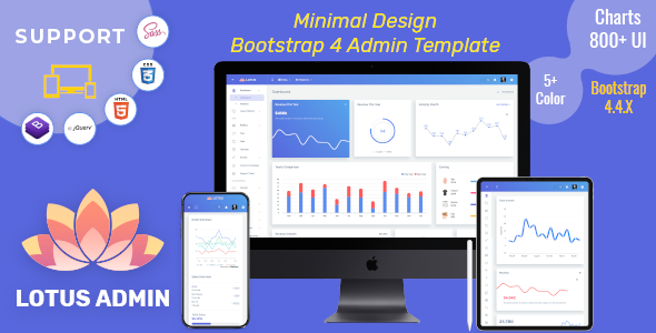 Lotus - Responsive Admin Dashboard Template Web App