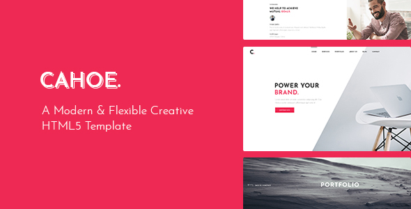 Cahoe - Creative Portfolio HTML Template