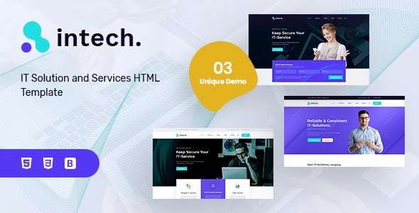 Intech - IT Solutions and Services Company Template