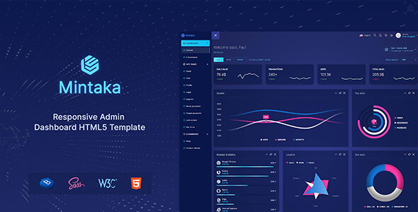 Mintaka - Bootstrap 4 Admin Dashboard Template