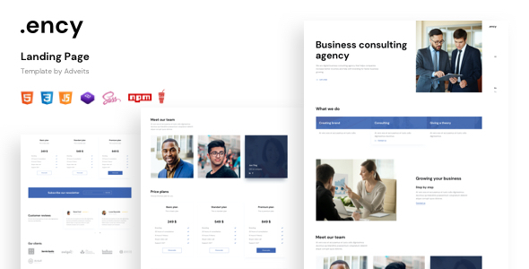 Ency - Landing Page Template