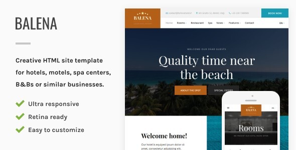 Balena - Hotel HTML Site Template