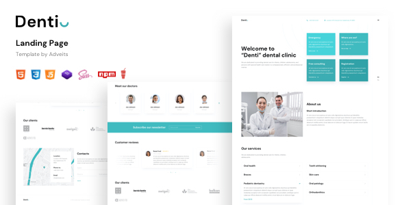 Denti - Landing Page Template