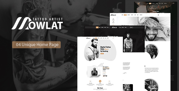 Dowlat - Inkd, Tattoo HTML Template