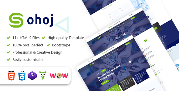 Sohoj - Charity, Nonprofit HTML5 Template