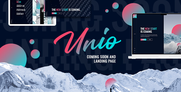 Unio - Coming Soon & Landing Page Template