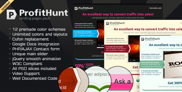 ProftHunt Landing Page