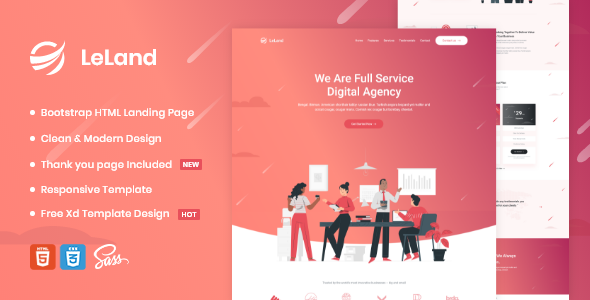 LeLand - Isometric Business HTML Landing Page